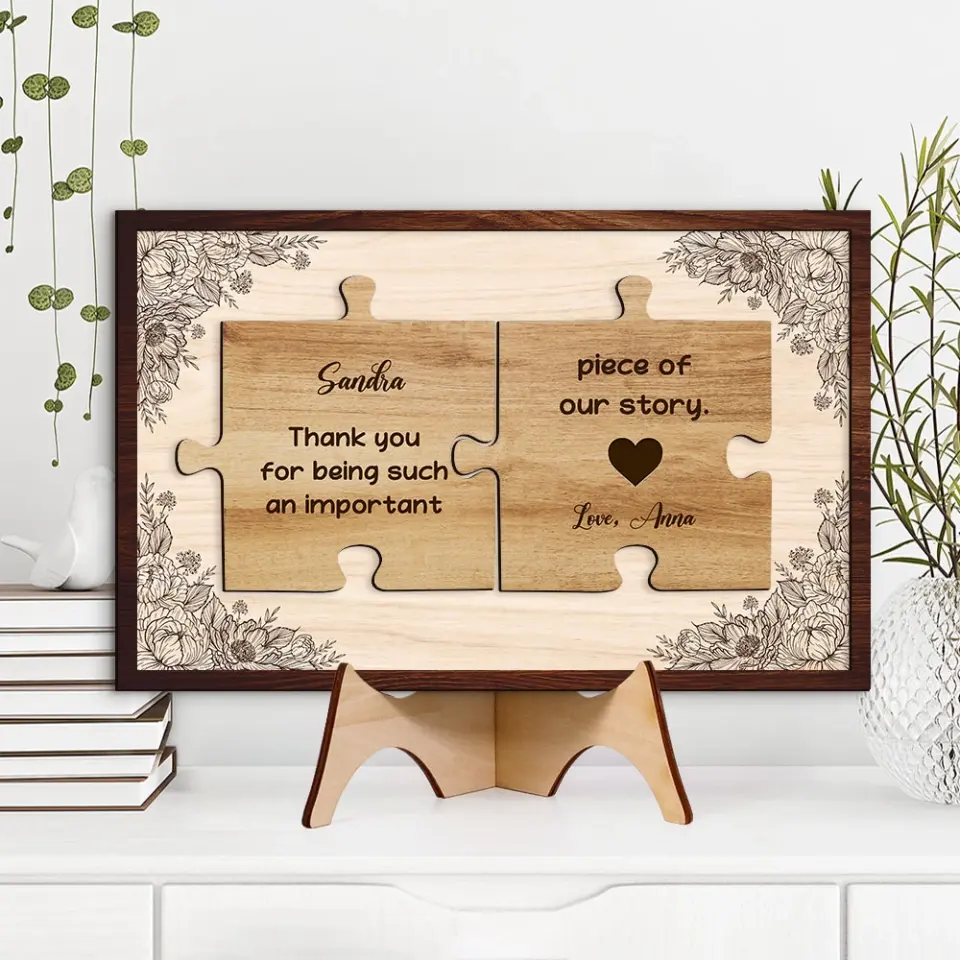 Important Piece of Our Story Custom Wooden Art Retirement Gifts - Image 8