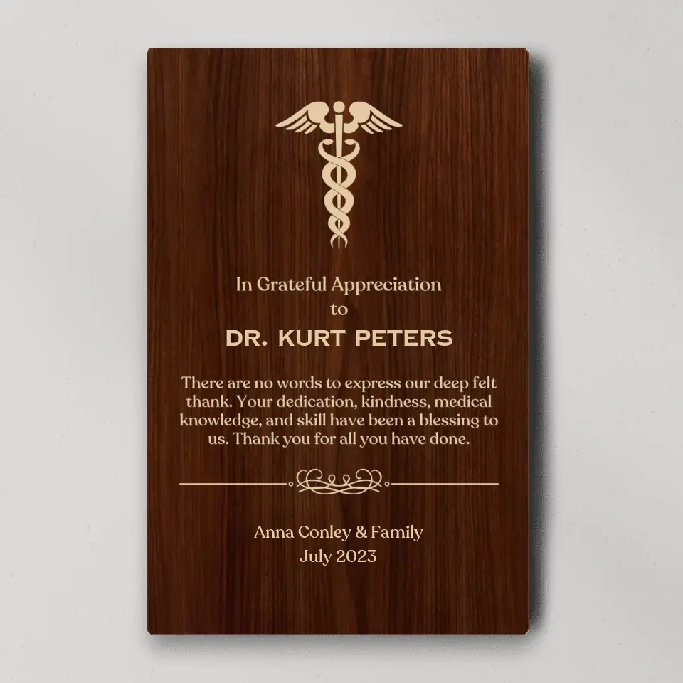 In Grateful Appreciation - Personalized Canvas/Poster - Gifts For Dentist/Medical Student
Pharmacy | 307IHPLNCA845 - Image 4