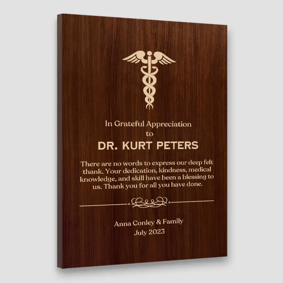 In Grateful Appreciation - Personalized Canvas/Poster - Gifts For Dentist/Medical Student
Pharmacy | 307IHPLNCA845 - Image 5
