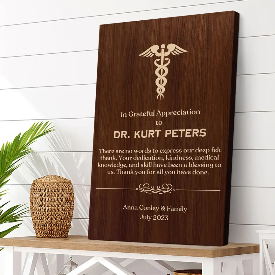In Grateful Appreciation - Personalized Canvas/Poster - Gifts For Dentist/Medical Student
Pharmacy | 307IHPLNCA845 - Image 6