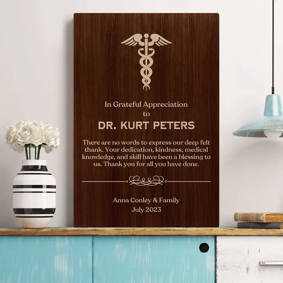 In Grateful Appreciation - Personalized Canvas/Poster - Gifts For Dentist/Medical Student
Pharmacy | 307IHPLNCA845 - Image 7