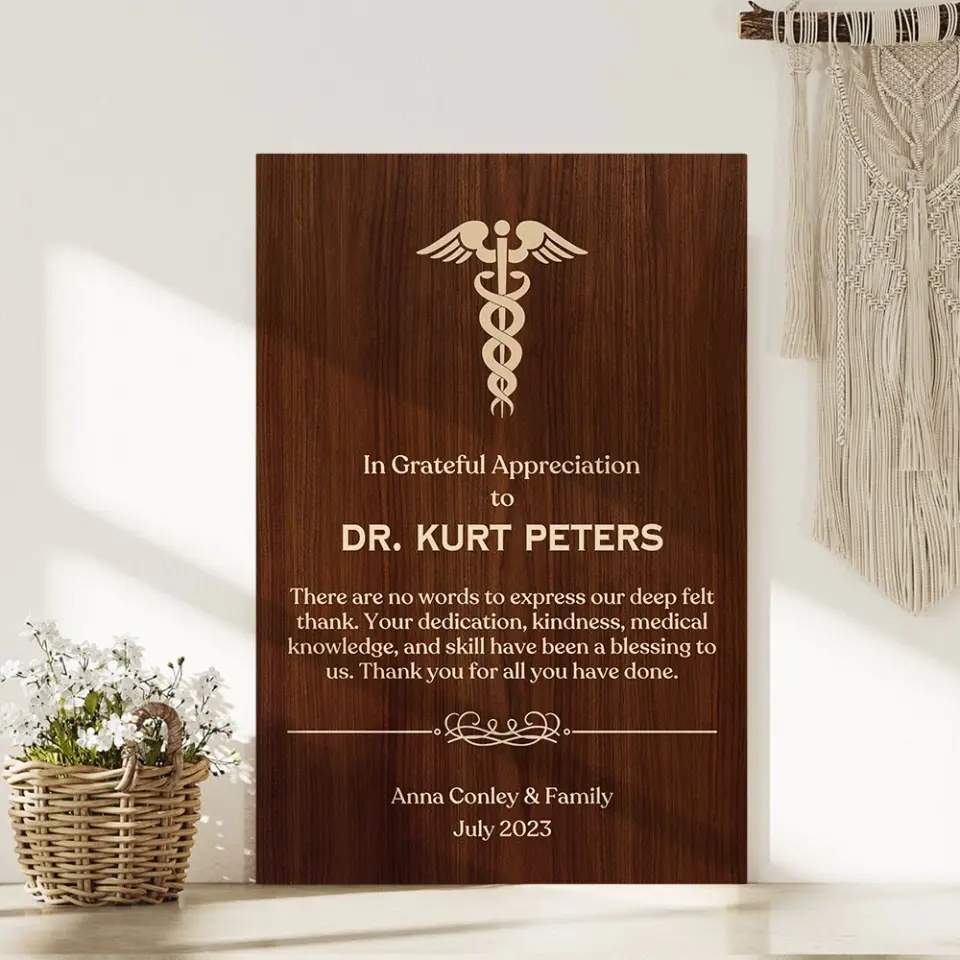 In Grateful Appreciation - Personalized Canvas/Poster - Gifts For Dentist/Medical Student
Pharmacy | 307IHPLNCA845 - Image 8