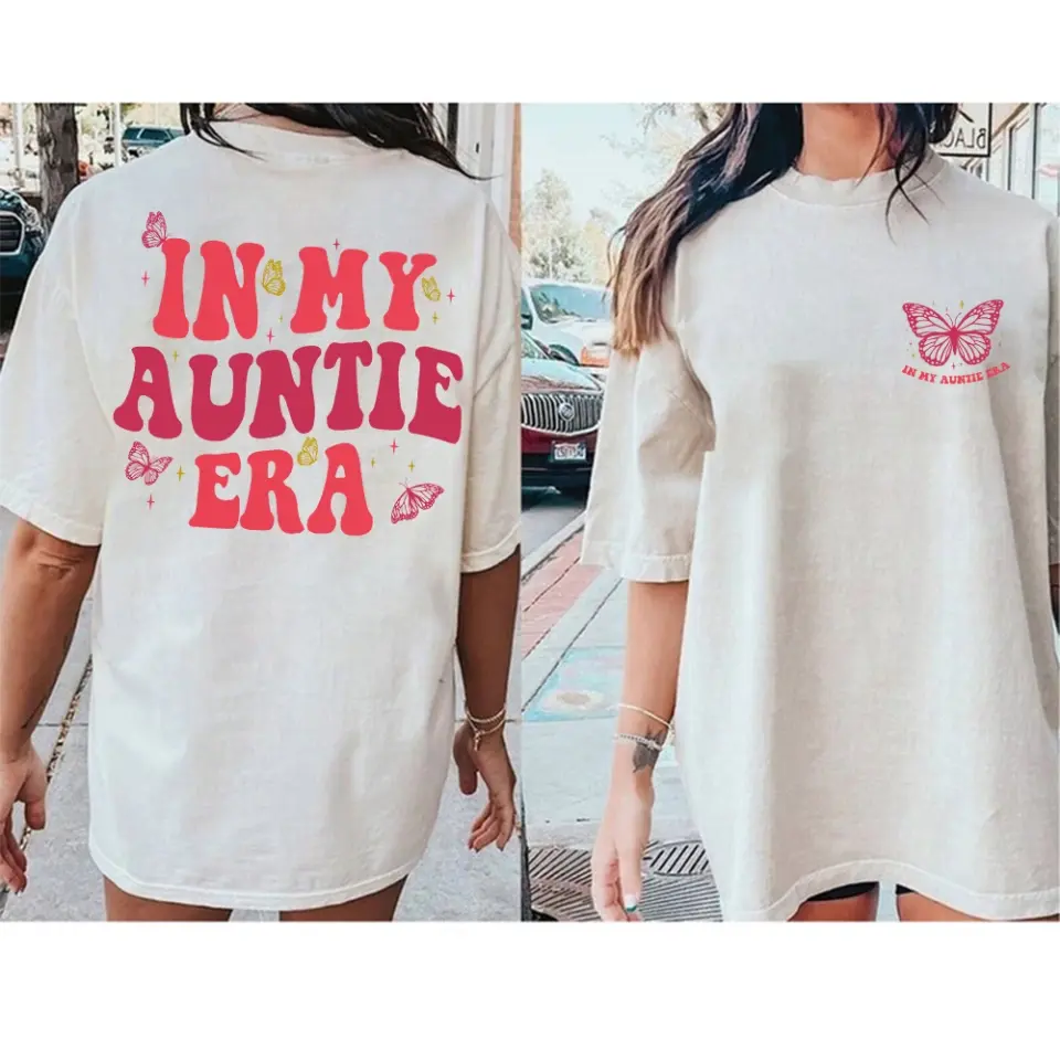 In My Auntie Era - T-shirt Two Sides - Gift For Aunt - Image 8