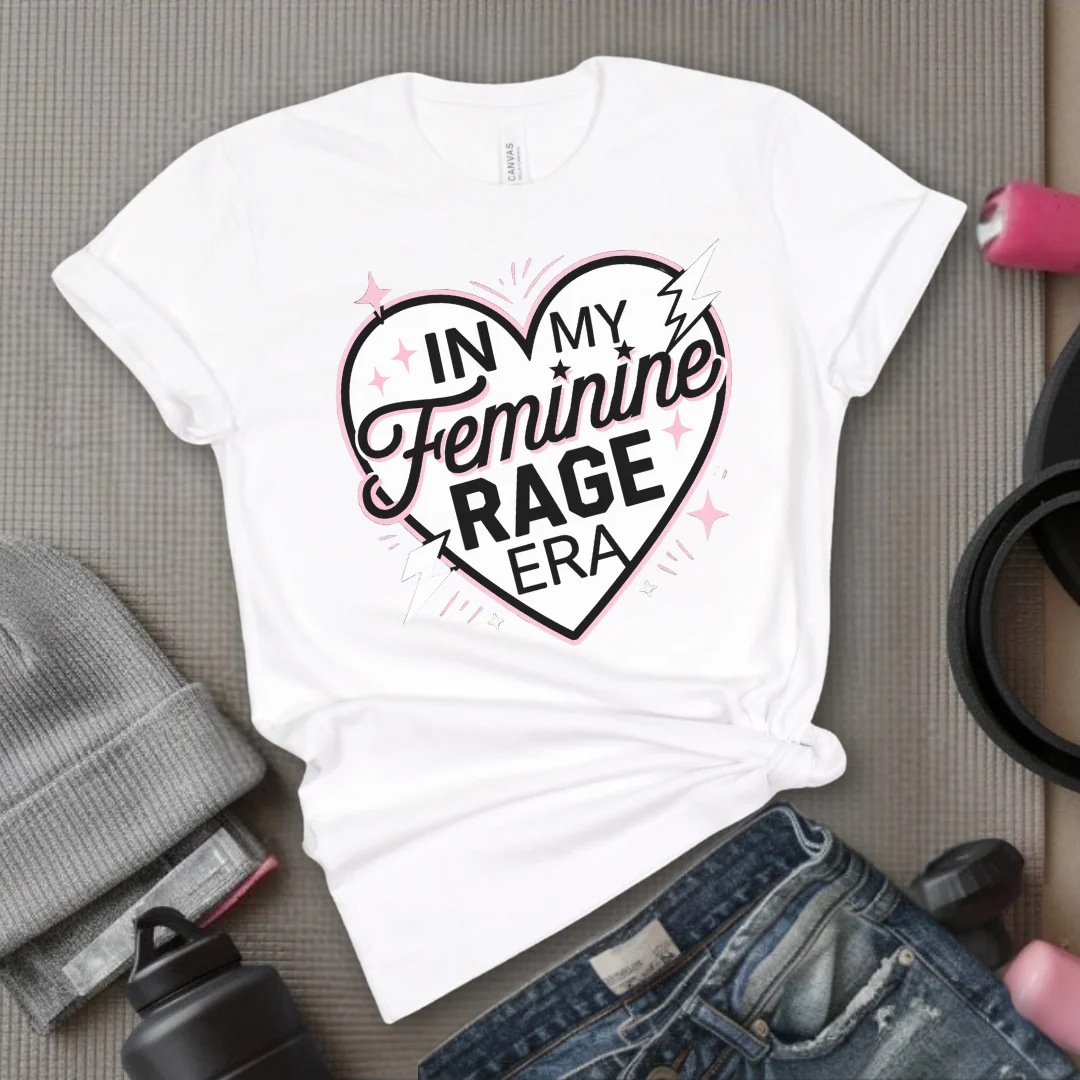 In My Feminine Rage Era Shirt - Funny Feminist T-shirt - Empower Women Tee - Feminist Gift - Girl Power Top - Bella Canvas 3001 - Image 10