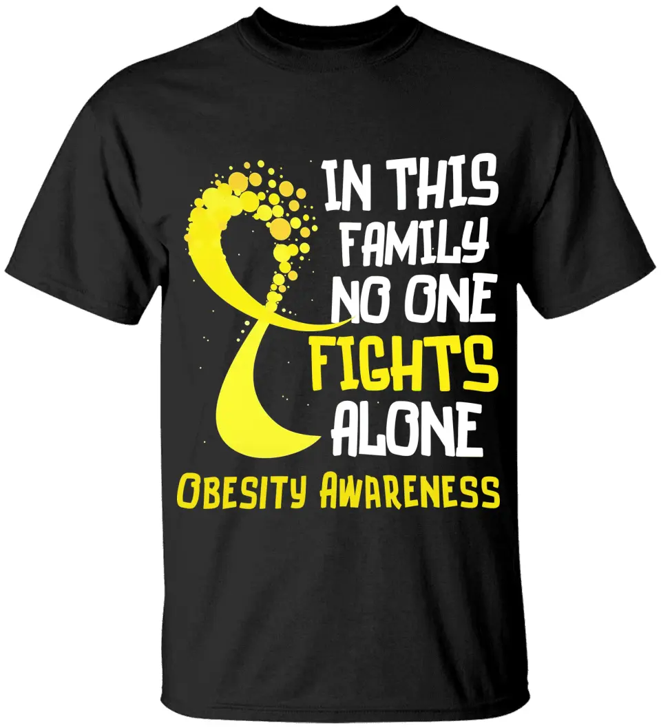 In This Family No One Fights Alone Personalized T-Shirt - Image 2