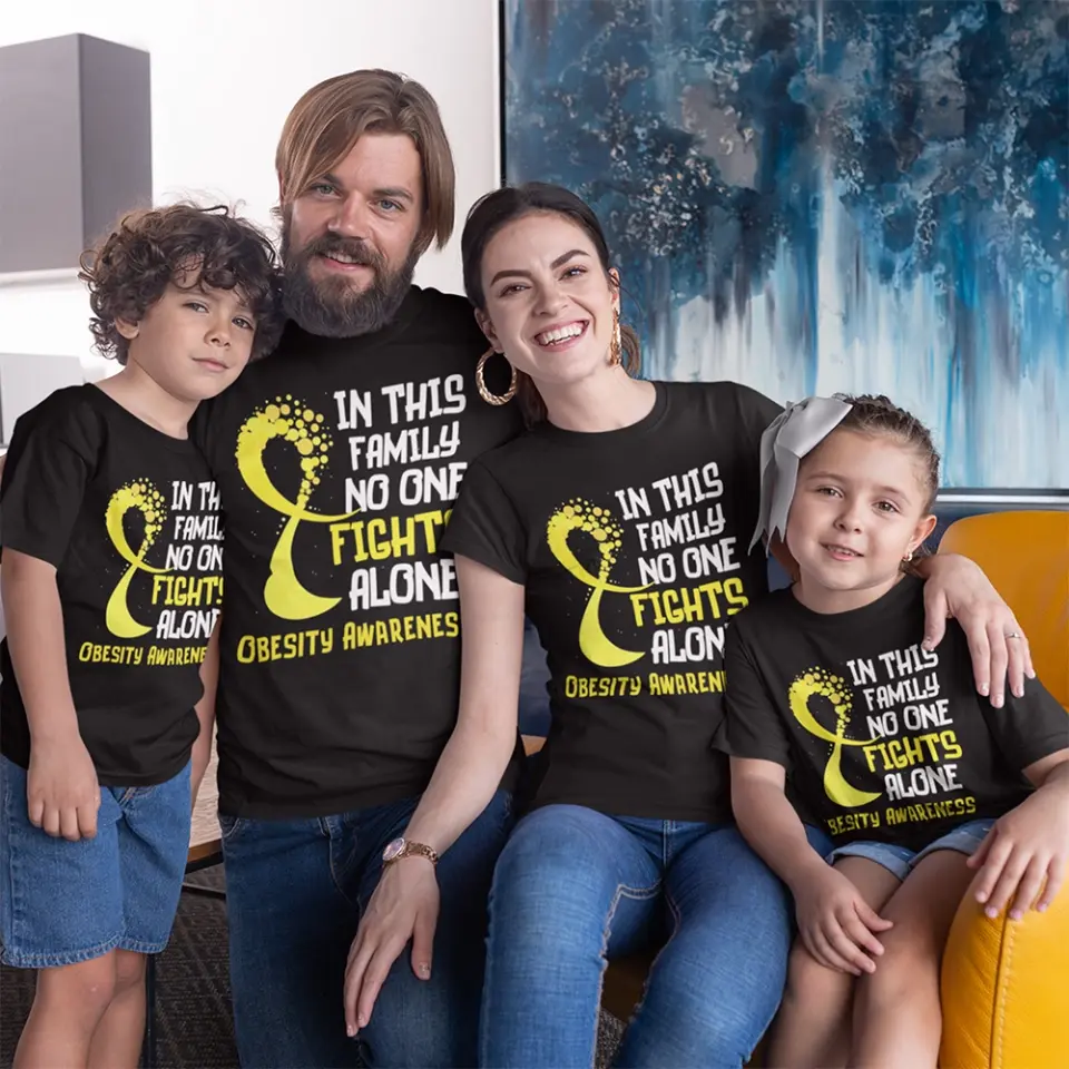 In This Family No One Fights Alone Personalized T-Shirt - Image 3