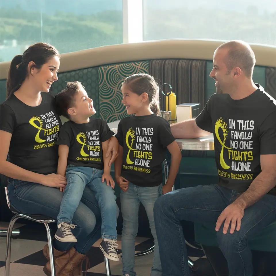 In This Family No One Fights Alone Personalized T-Shirt - Image 4