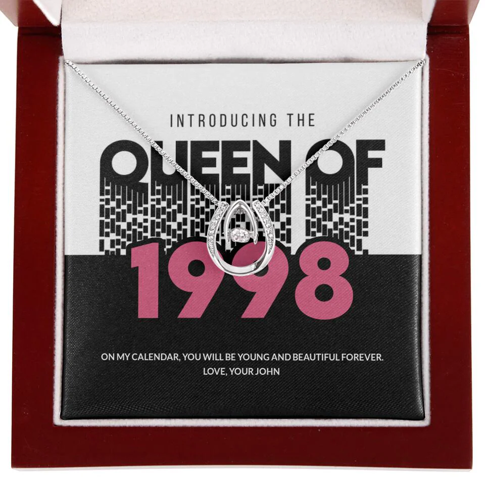 Introducing The Queen Of 1998 Personalized Necklace Gift For Girlfriend, Wife - Image 28