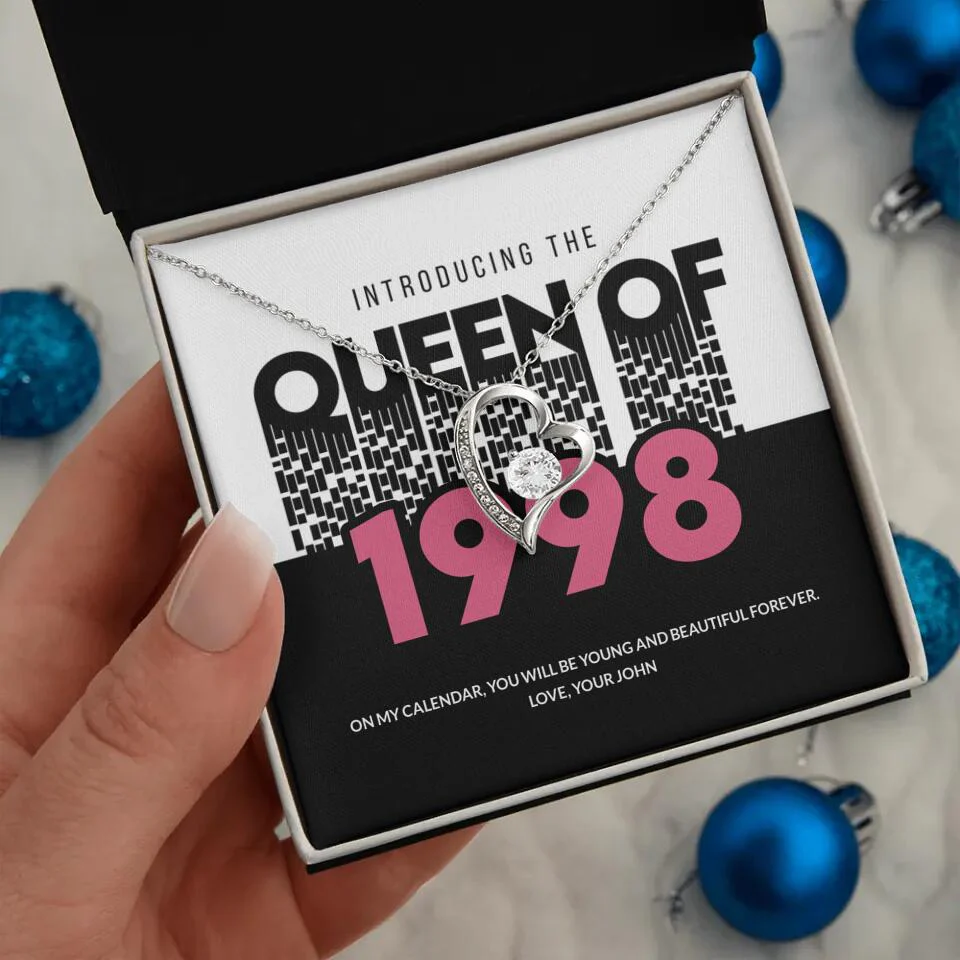 Introducing The Queen Of 1998 Personalized Necklace Gift For Girlfriend, Wife - Image 31