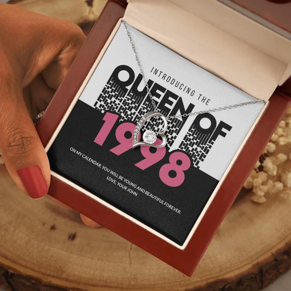Introducing The Queen Of 1998 Personalized Necklace Gift For Girlfriend, Wife - Image 40
