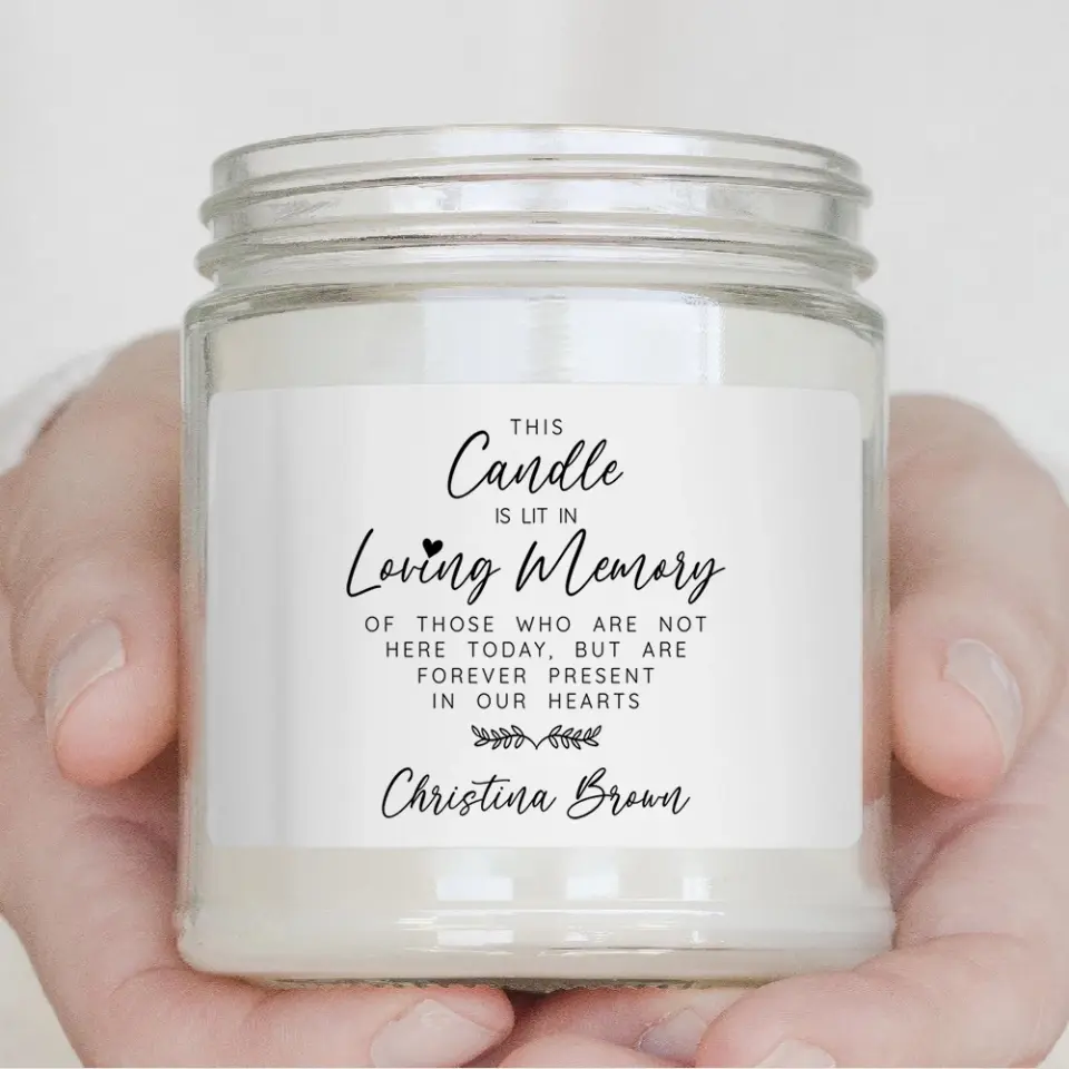 Is Lit In Loving Memory Personalized Scented Candle - Image 8