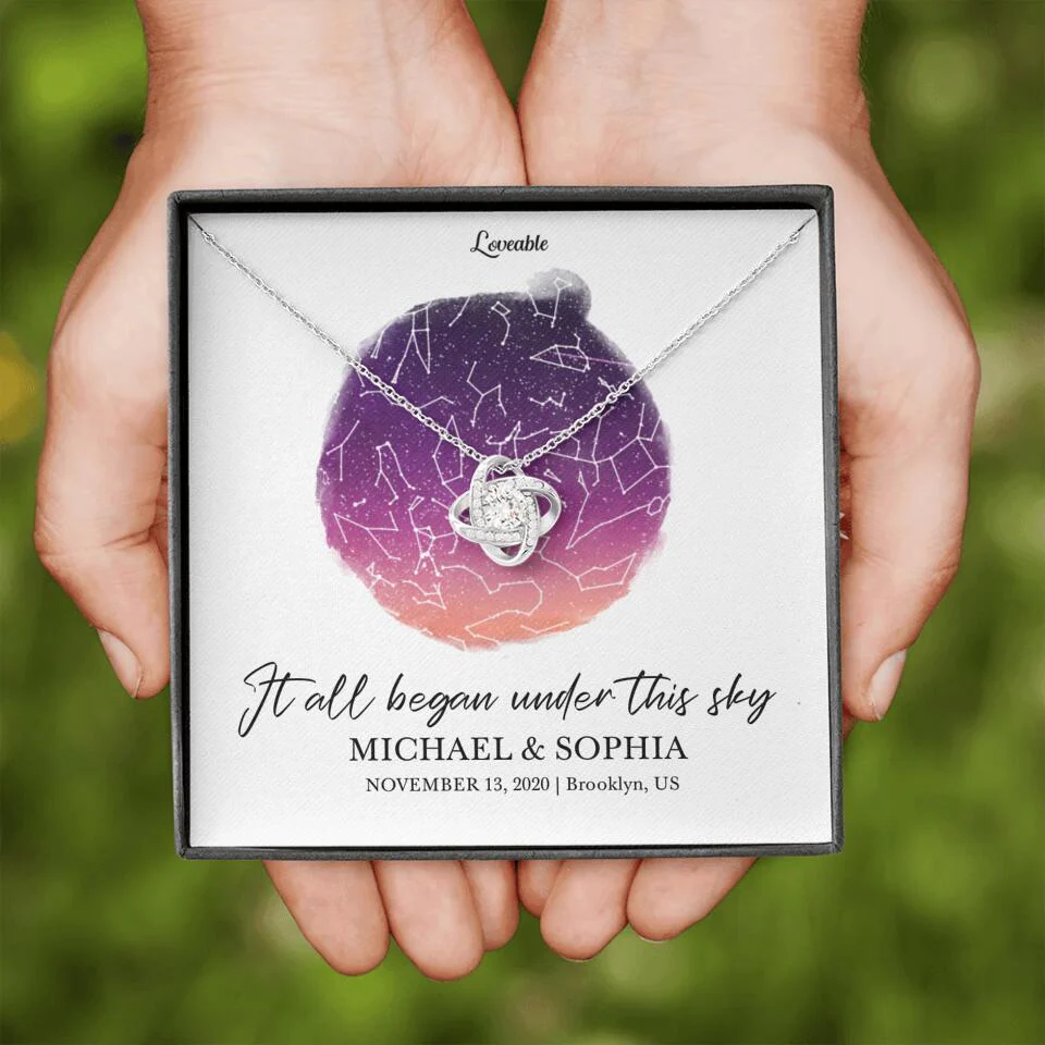 It All Began Under This Sky Necklace - Personalized Necklace - Image 37
