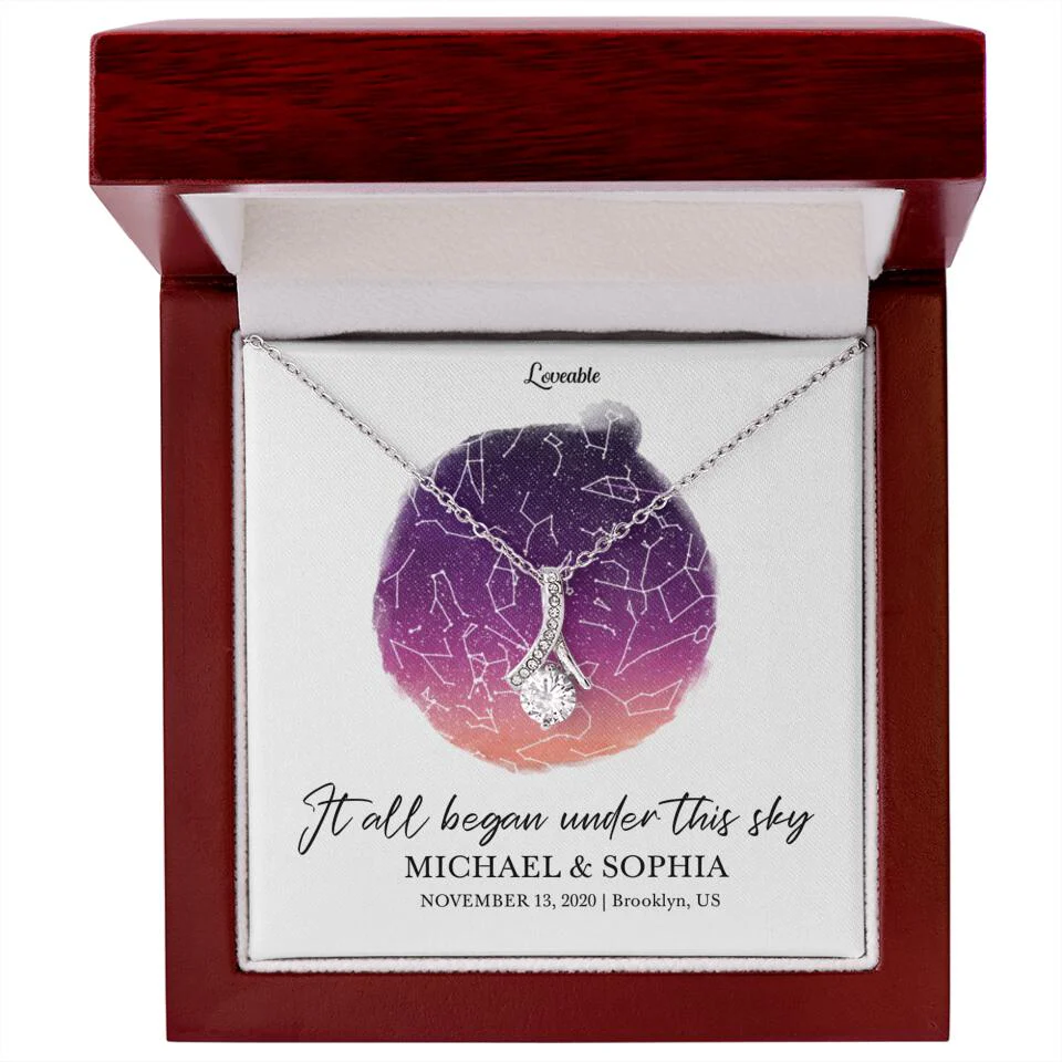 It All Began Under This Sky Necklace - Personalized Necklace - Image 47