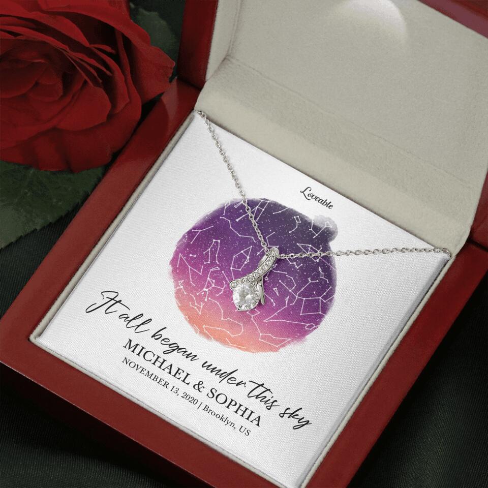 It All Began Under This Sky Necklace - Personalized Necklace - Image 50