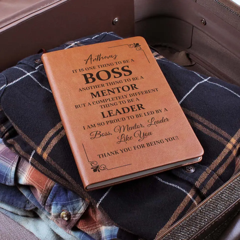 It Is One Thing To Be A Boss Custom Leather Journal Gift For Boss - Image 3