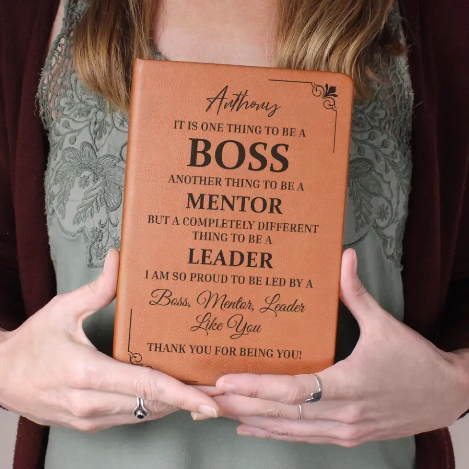 It Is One Thing To Be A Boss Custom Leather Journal Gift For Boss - Image 7
