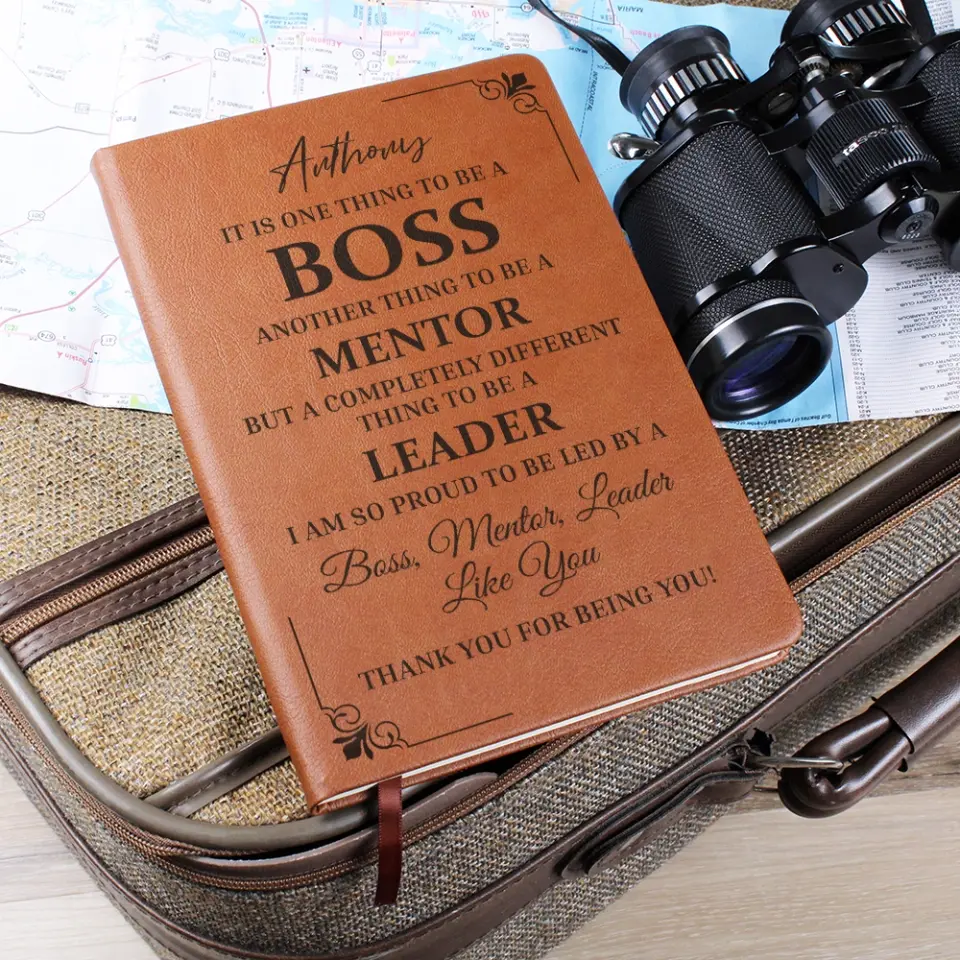 It Is One Thing To Be A Boss Custom Leather Journal Gift For Boss - Image 8