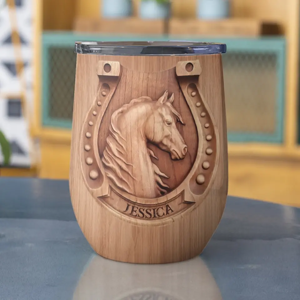 Just A Girl Who Loves Horses Personalized Tumbler - Image 7