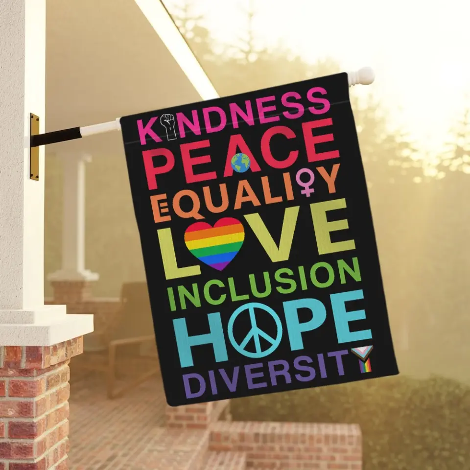 Kindness Peace Equality Love - Lgbtq Pride Flag - Lgbt Gift - Gifts for Pride Month - Image 4