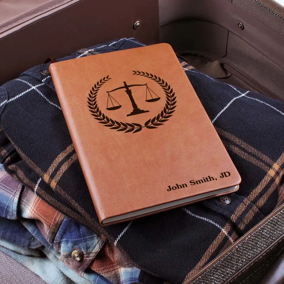 Lawyer's Log Personalized Leather Journal Gift For Lawyer - Image 3