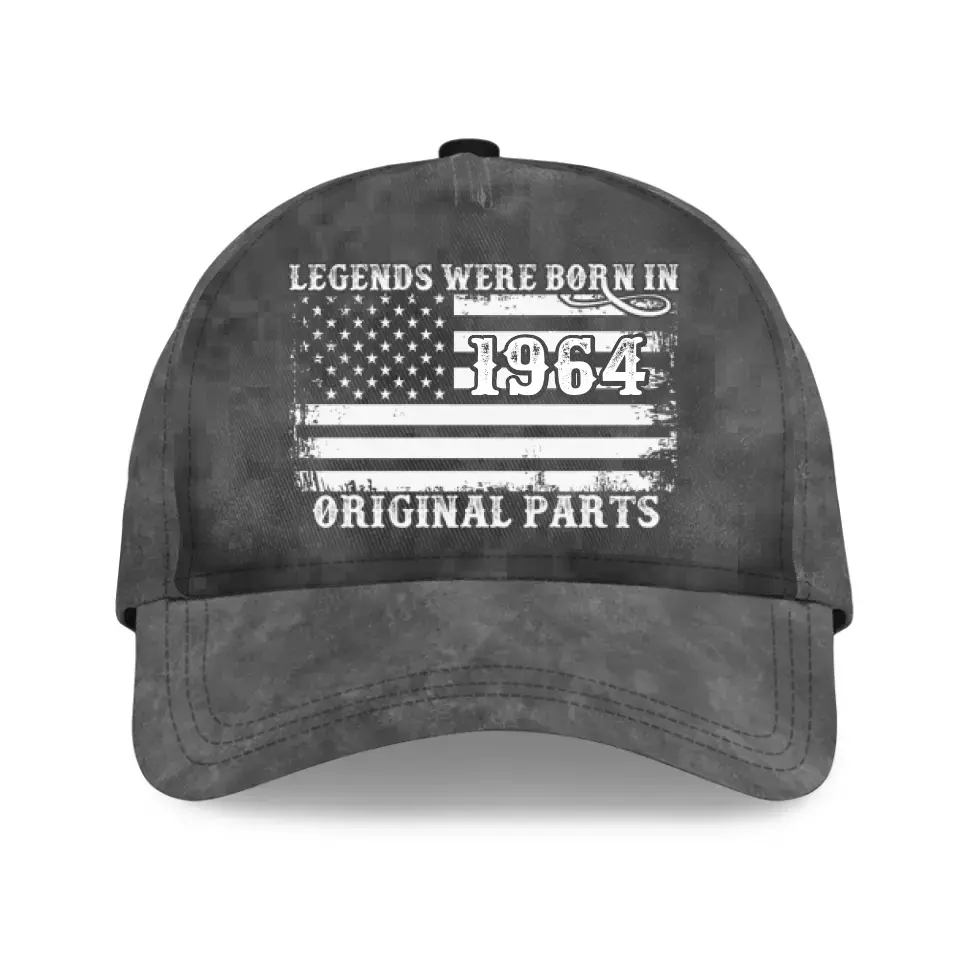 Legends Were Born In Original Parts Personalized Classic Cap - Image 2