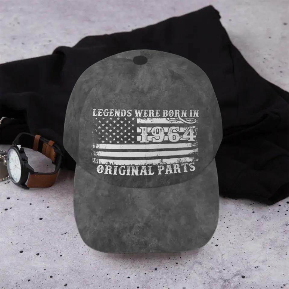 Legends Were Born In Original Parts Personalized Classic Cap - Image 3