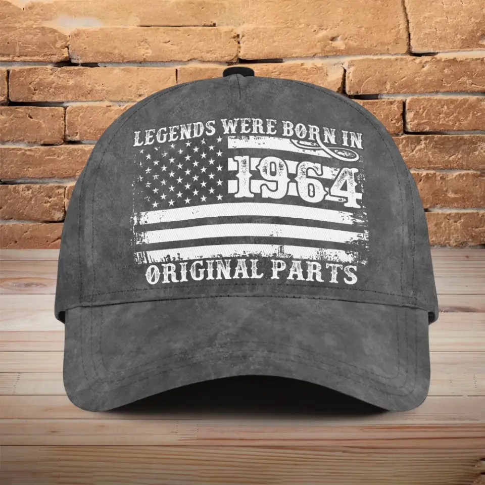 Legends Were Born In Original Parts Personalized Classic Cap - Image 4