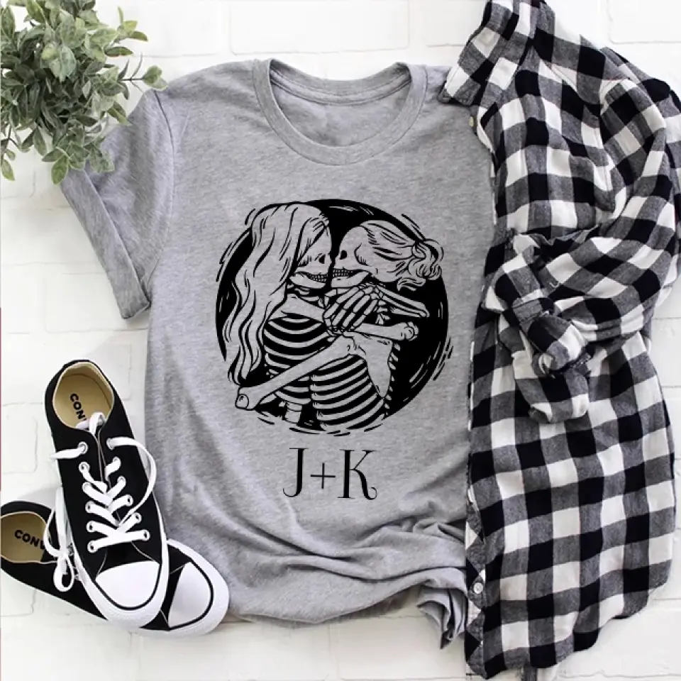 Lesbian Couple - Personalized Sweatshirt - Halloween Gifts | 308IHPBNTS901 - Image 11