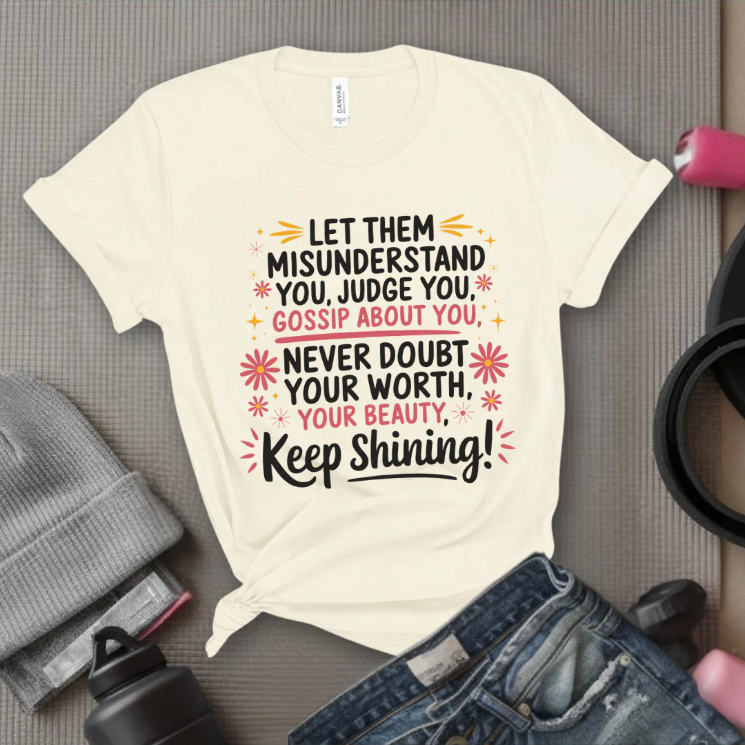 Let Them Misunderstand You, Judge You - Women Empowerment Tshirt - Gift for Strong Women, Feminists - Bella Canvas 3001 - Image 2