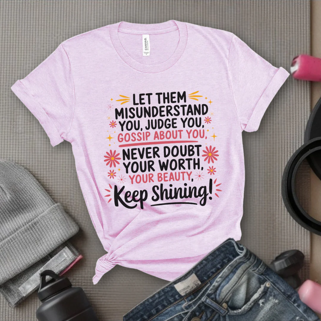 Let Them Misunderstand You, Judge You - Women Empowerment Tshirt - Gift for Strong Women, Feminists - Bella Canvas 3001 - Image 6