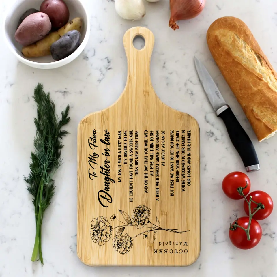 Letter To A Future Daughter In Law Custom Wooden Board Wedding Gift - Image 2