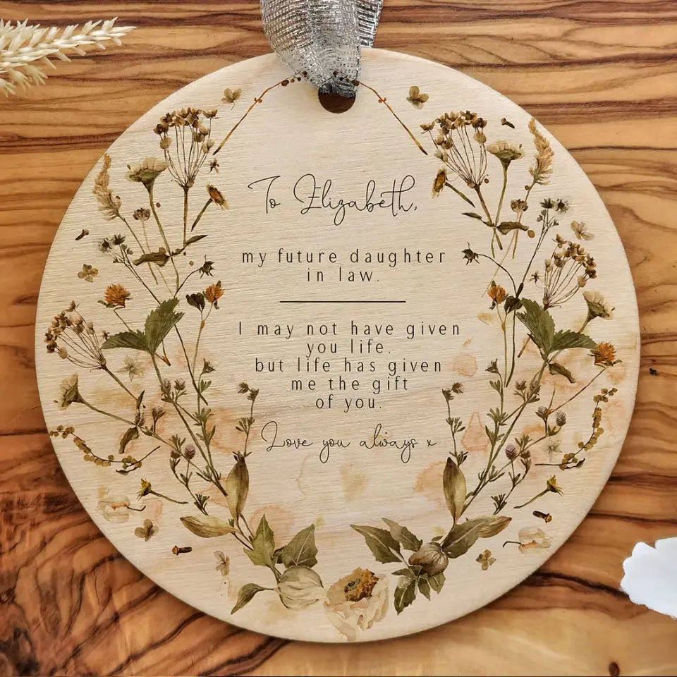 Life Gave Me The Gift Of You Daughter-in-law - Personalized Car Ornament - Best Gift For Daughter-in-law - 303IHPNPOR265 - Image 3