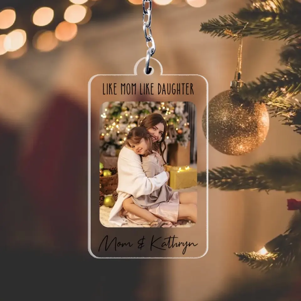 Like Father Like Son - Personalized Transparent Acrylic Keychain - Gift For Father Son - Image 8