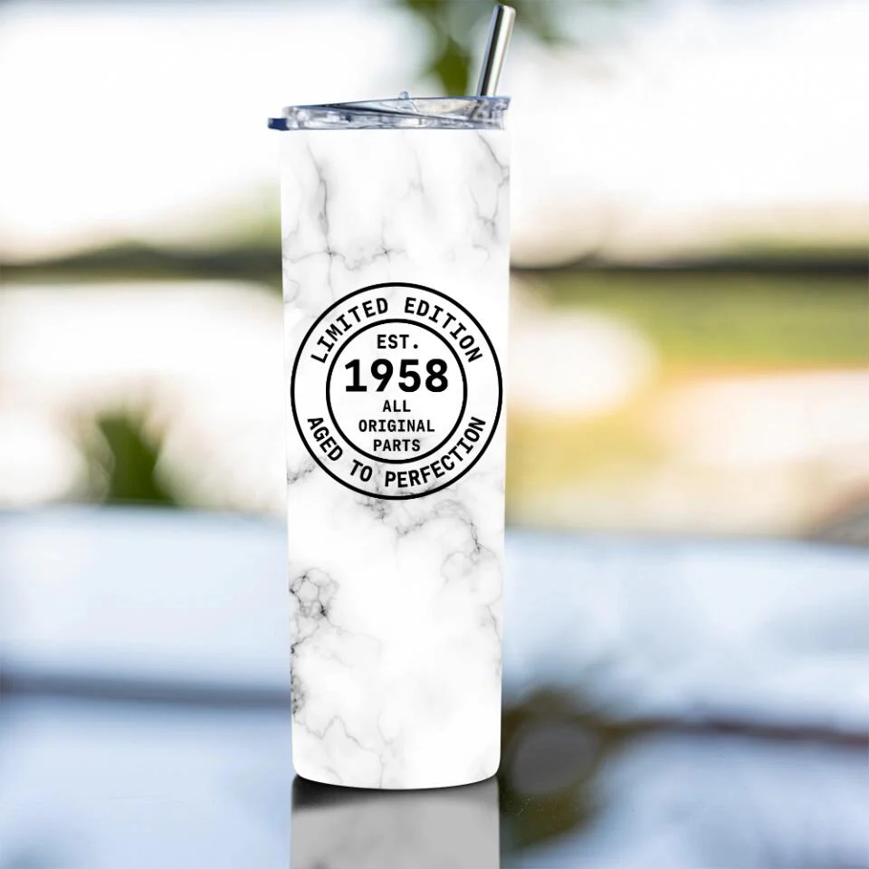 Limited Edition Aged to Perfection Custom Tumbler Birthday Gift For Men - Image 12