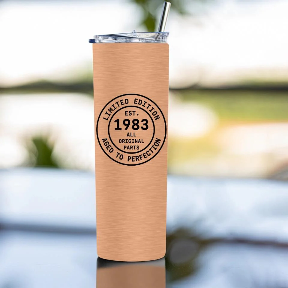 Limited Edition Aged to Perfection Custom Tumbler Birthday Gift For Men - Image 14