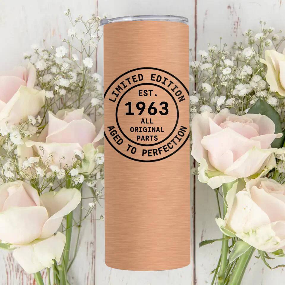 Limited Edition Aged to Perfection Custom Tumbler Birthday Gift For Men - Image 4