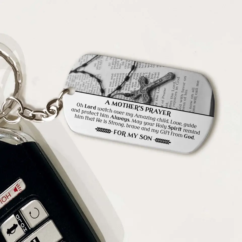 Lord Watch Over My Amazing Child - Personalized Keychain - Image 4