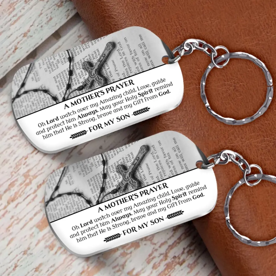 Lord Watch Over My Amazing Child - Personalized Keychain - Image 5