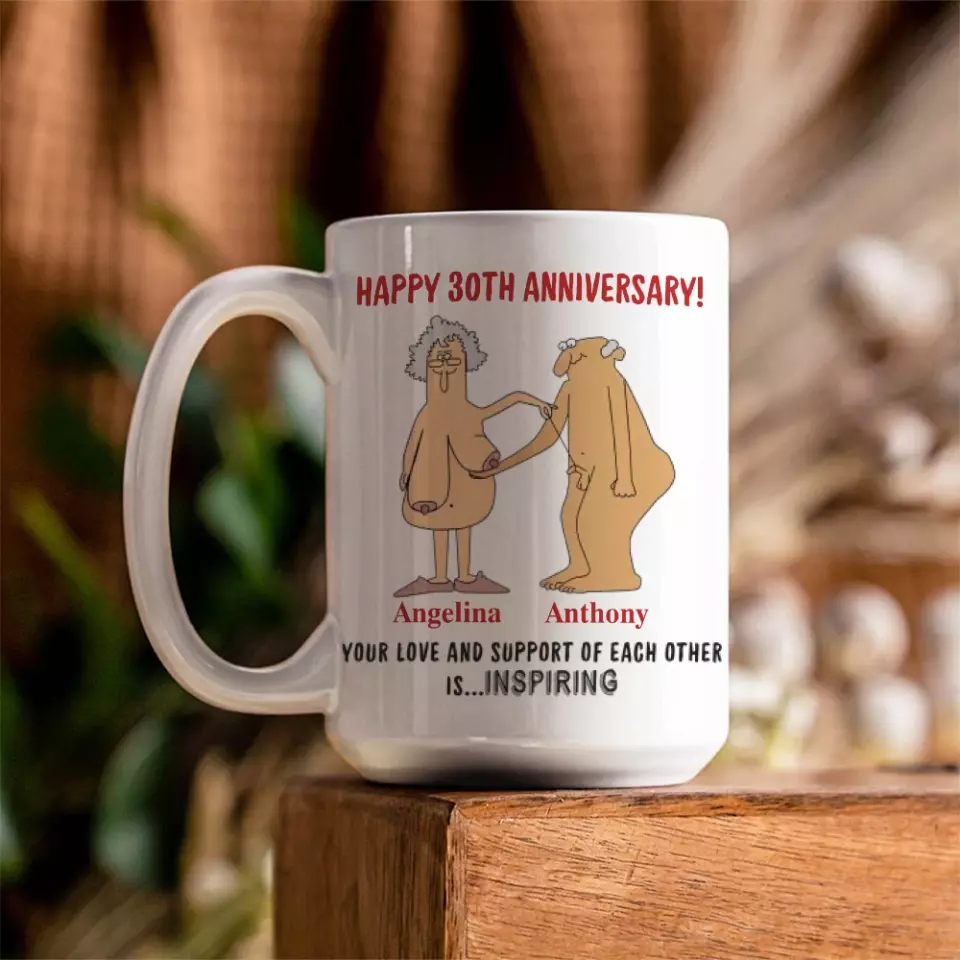 Love Is Supporting Each Other - Custom Mugs, Anniversary Mug For Wife Husband, Couple, Tea Cup, Holiday Mug Gift Funny for New Year Valentine Anniversary - 208IHPTHMU111 - Image 6