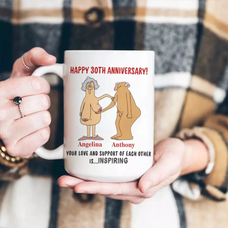 Love Is Supporting Each Other - Custom Mugs, Anniversary Mug For Wife Husband, Couple, Tea Cup, Holiday Mug Gift Funny for New Year Valentine Anniversary - 208IHPTHMU111 - Image 7
