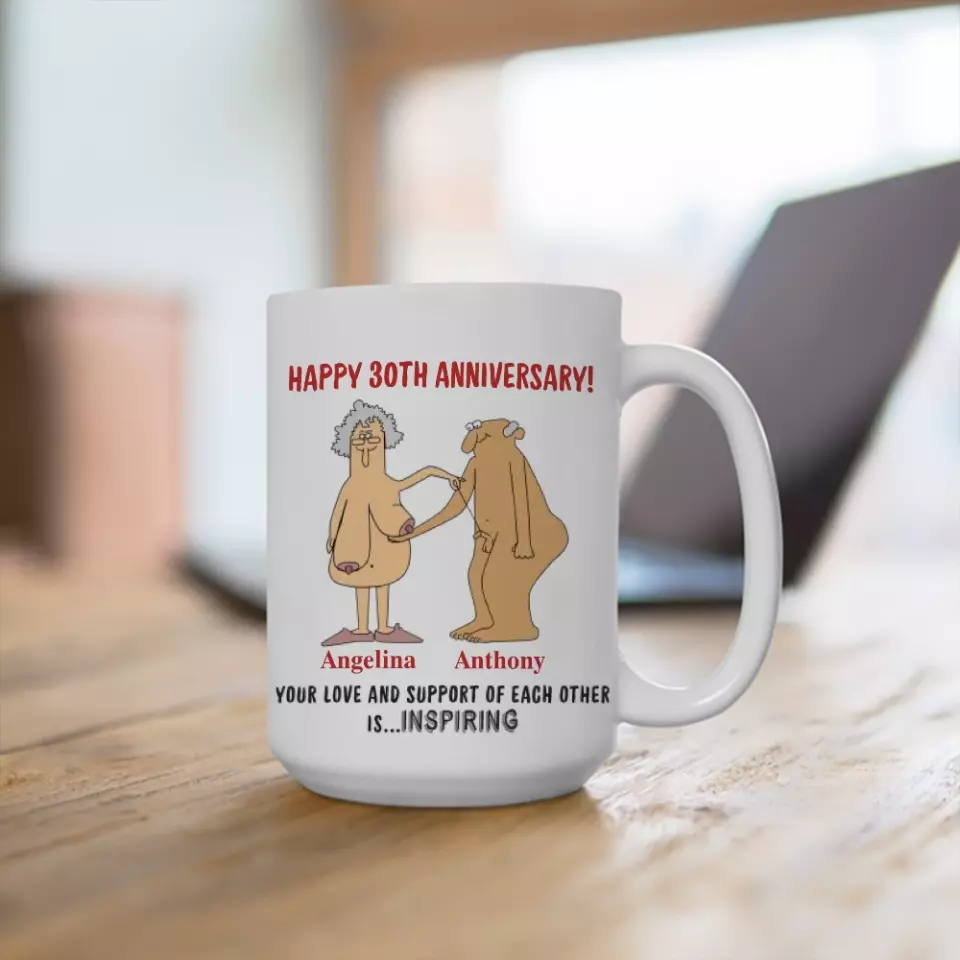 Love Is Supporting Each Other - Custom Mugs, Anniversary Mug For Wife Husband, Couple, Tea Cup, Holiday Mug Gift Funny for New Year Valentine Anniversary - 208IHPTHMU111 - Image 8
