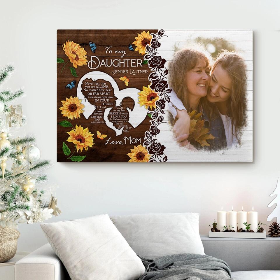 Love Message For Daughter Custom Canvas Poster Anniversary Gift - Image 11