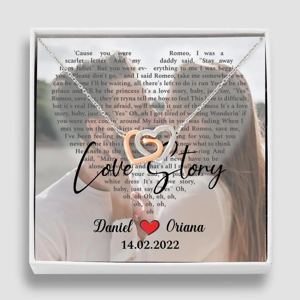 Personalized Valentine Gifts - Love Story - Custom Lyrics Song - Personalized Necklace - Gift For Her - Image 22