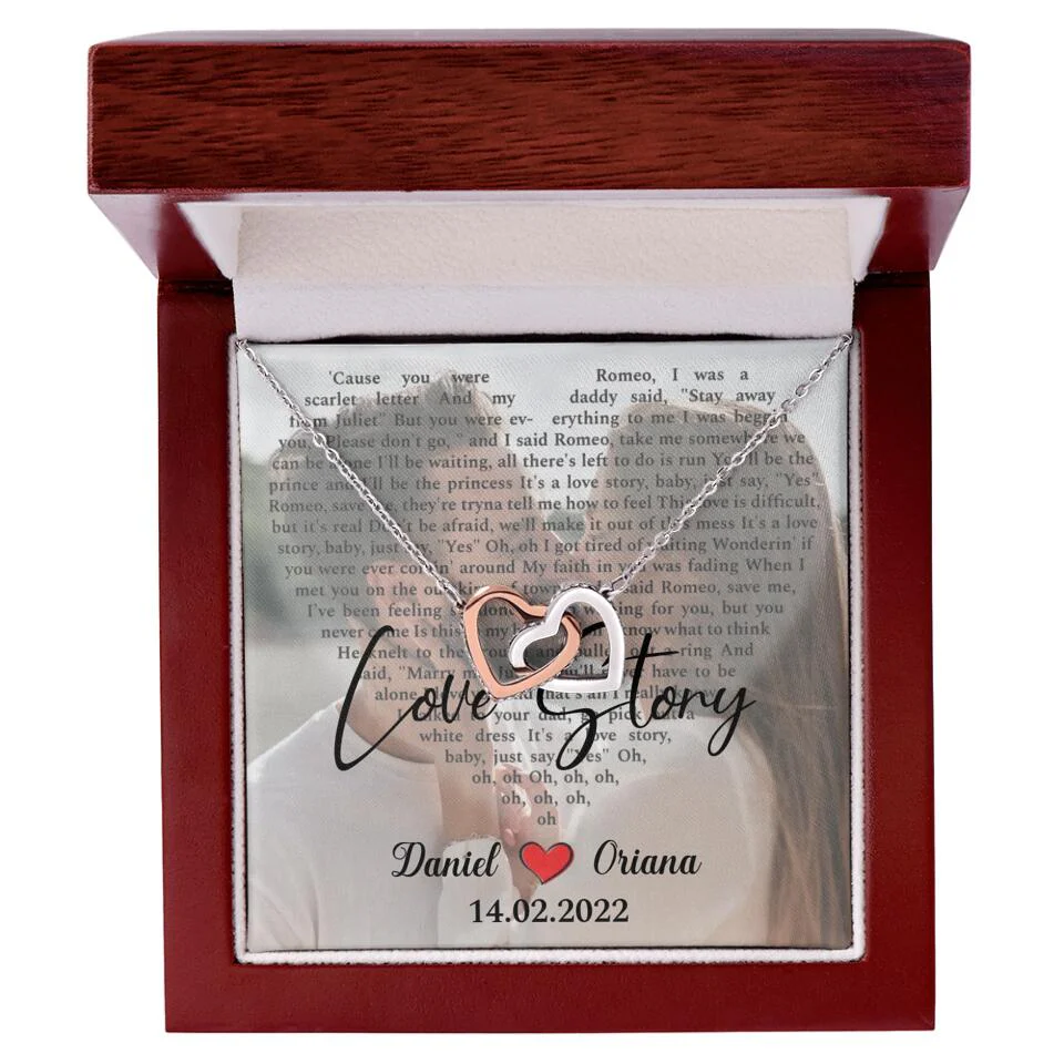 Personalized Valentine Gifts - Love Story - Custom Lyrics Song - Personalized Necklace - Gift For Her - Image 26