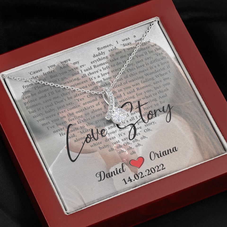 Personalized Valentine Gifts - Love Story - Custom Lyrics Song - Personalized Necklace - Gift For Her - Image 47