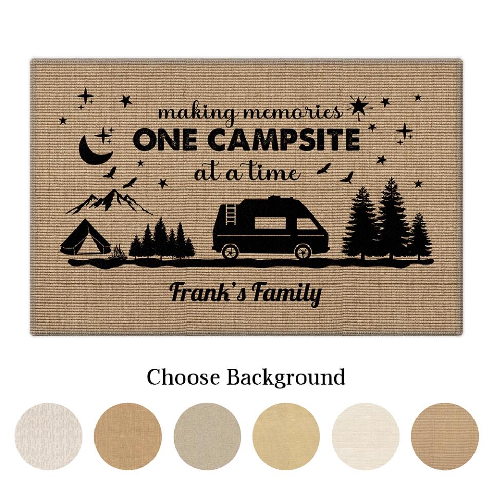 Making Memories One Campsite At A Time - Personalized Doormat - Gift For Camping Lovers Family - Image 10