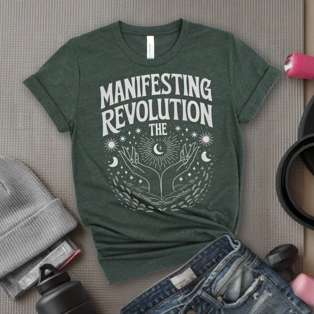 Manifesting The Revolution Shirt,  Equality Shirt, Women's Rights Shirt, Feminist Gift - Bella Canvas 3001 - Image 3