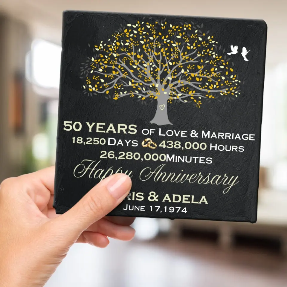 Many Years Of Love & Marriage - Personalized Garden Stone - Image 5