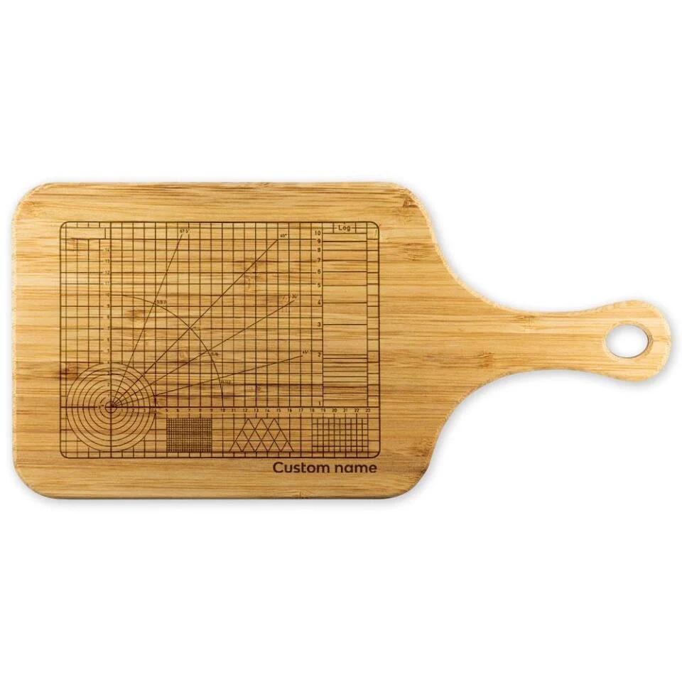 Math Equations Custom Name Wood Cutting Board - Gift for Math Teachers - Image 3