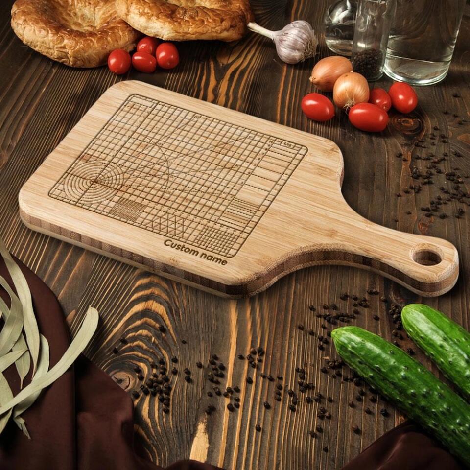 Math Equations Custom Name Wood Cutting Board - Gift for Math Teachers - Image 6